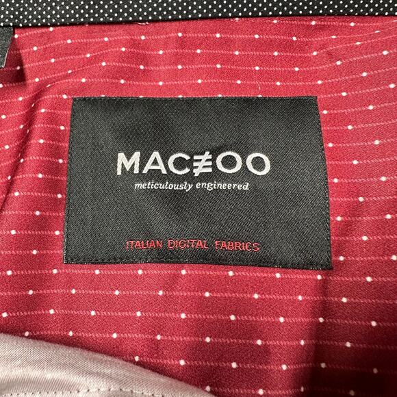 Maceoo Fibonacci PaisleyIntense Pink Polka Dot Dress Shirt Men's Size 2XL NWT - Picture 4 of 12